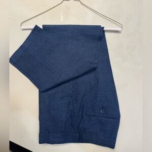 H&M textured navy slim pant